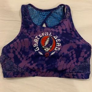 Peloton Grateful Dead tie dye sports bra- Size M